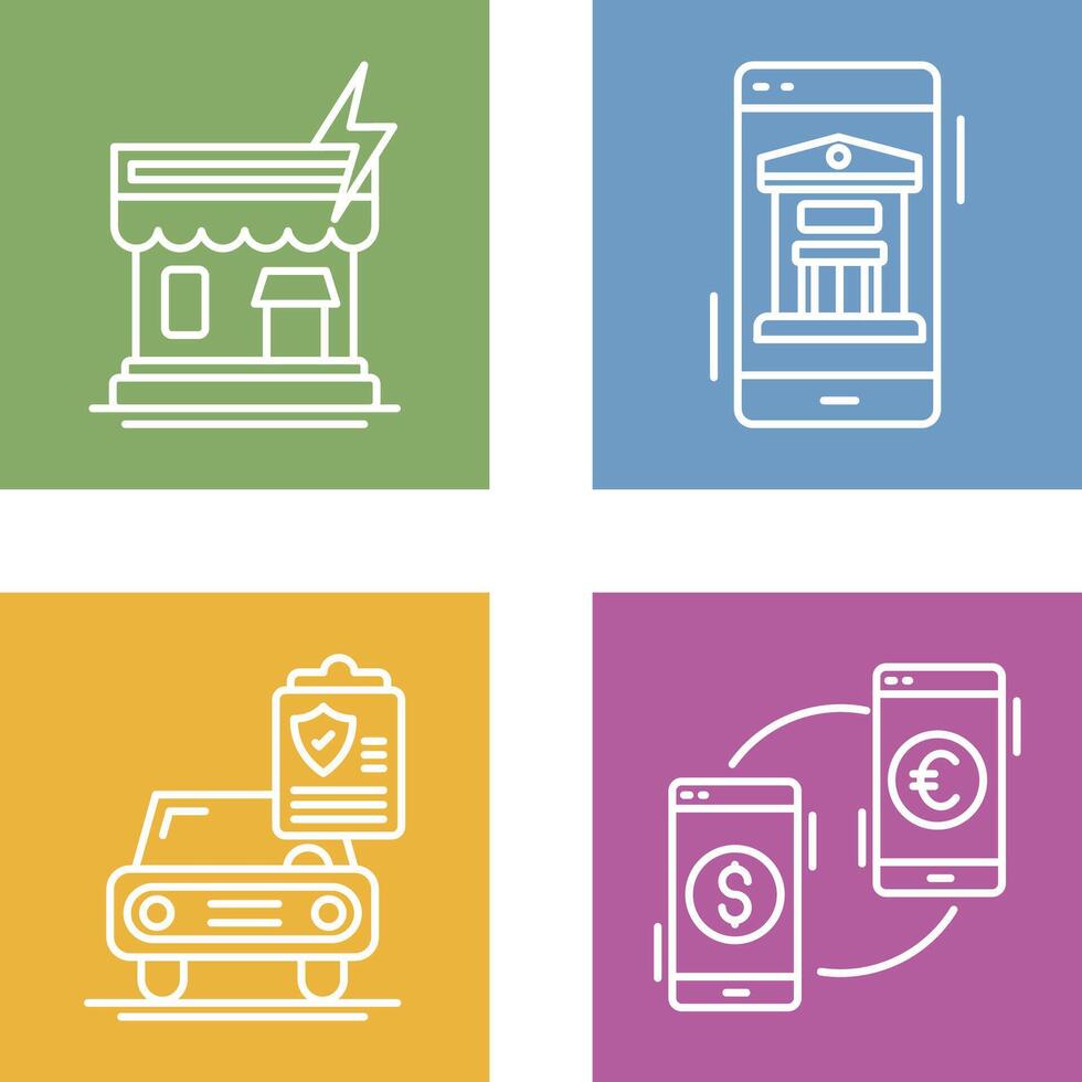 Natural Disaster and Online Icon vector