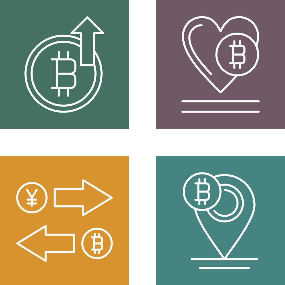 Profit and Heart Icon vector