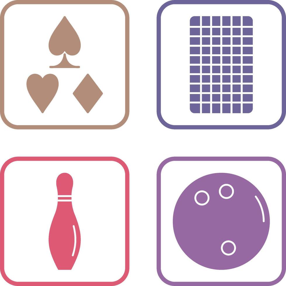 card suits and card backward Icon vector
