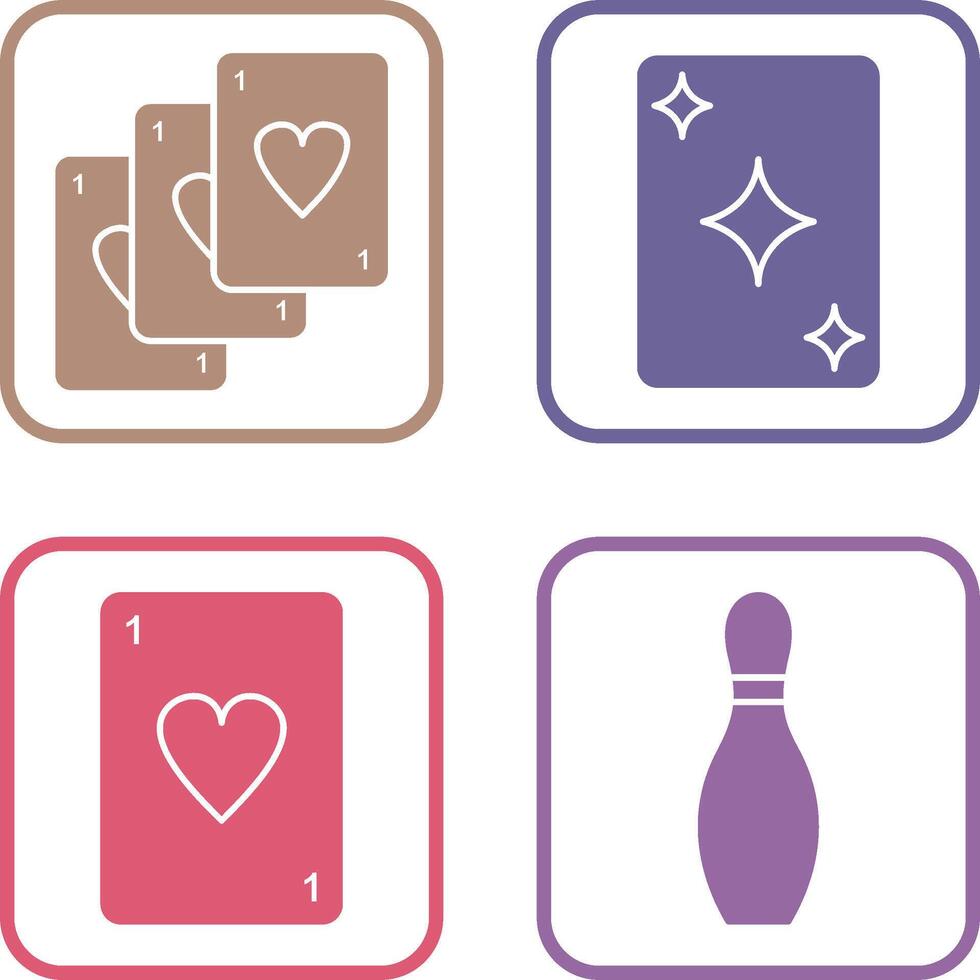 Deck of Card and Card Icon vector