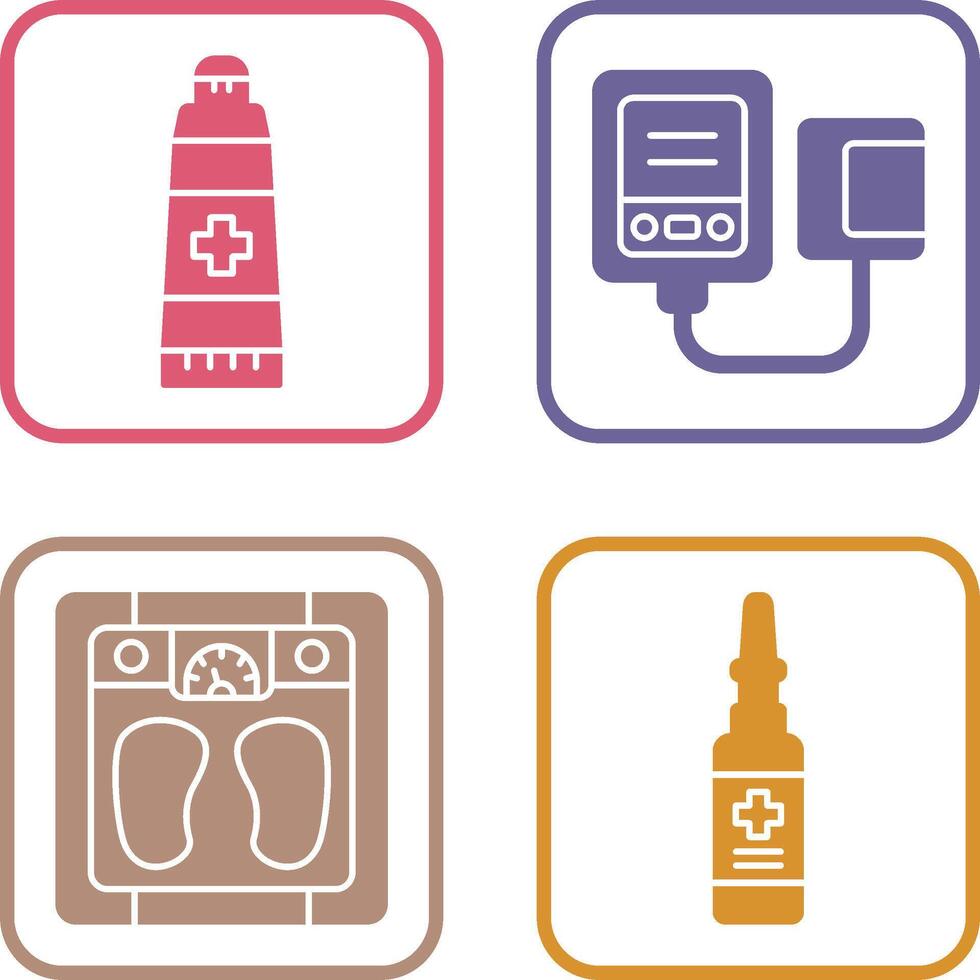 Ointment and Blood Icon vector