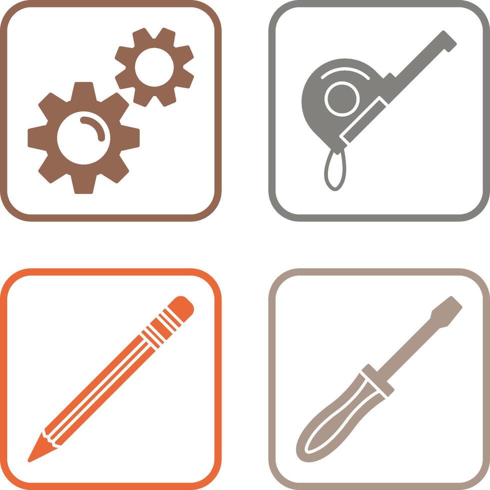 Gears and Roulette Icon vector