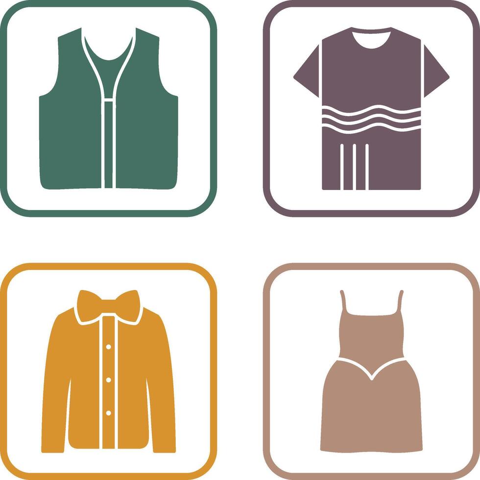 Swimming Vest and Accessory Icon vector