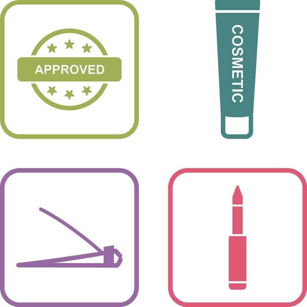 Approved and Creem Icon vector