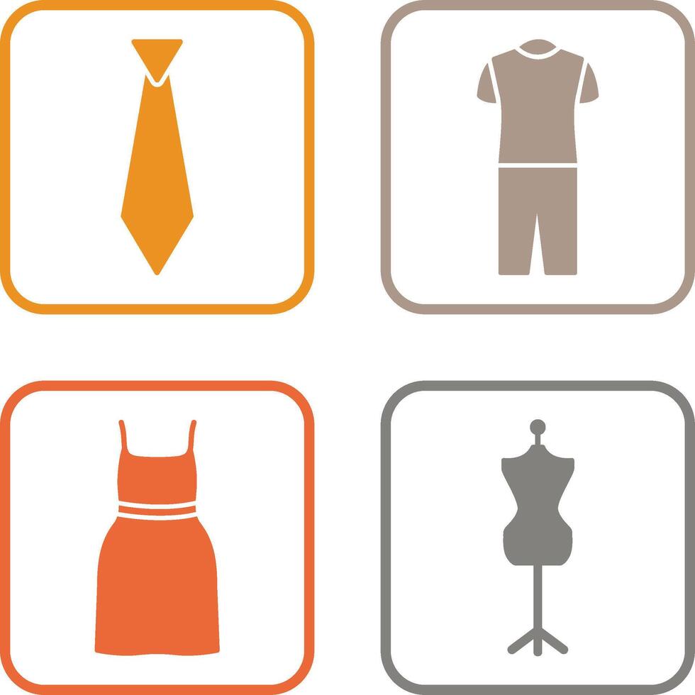 Tie and Pyjamas Icon vector