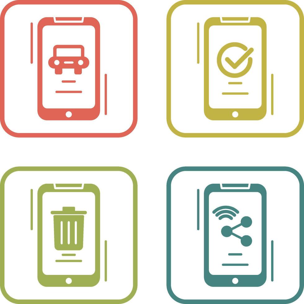 Transportation and Accepted Icon vector