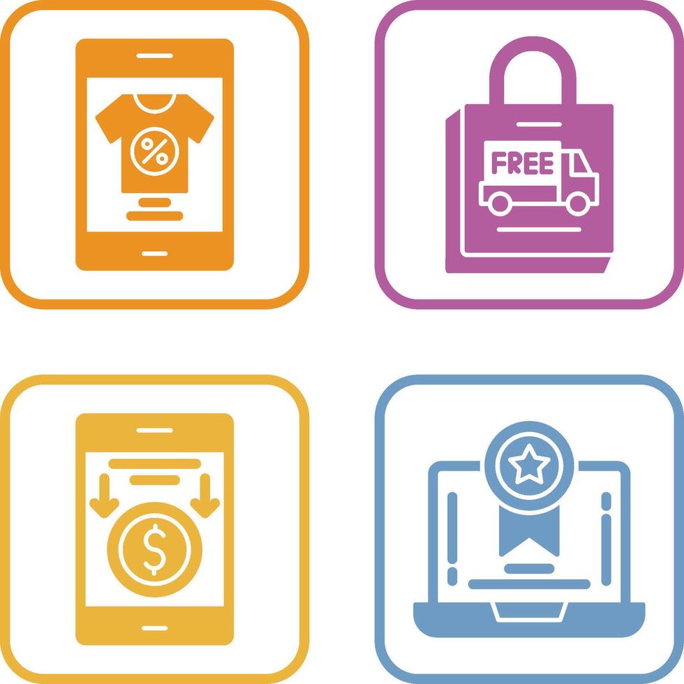 Discount and Delivery Icon vector
