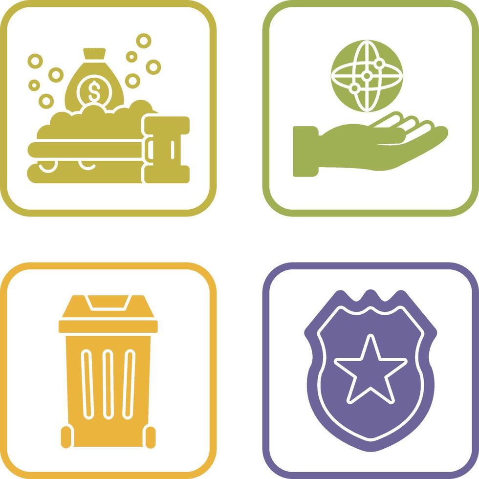 Money Laundering and Management Icon vector