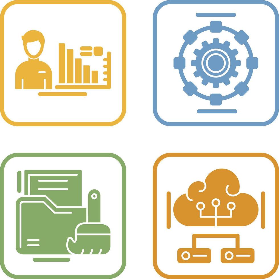 Consulting and Automated Icon vector