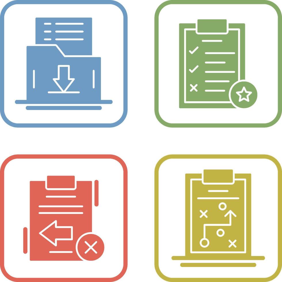 Save List and Task List Icon vector