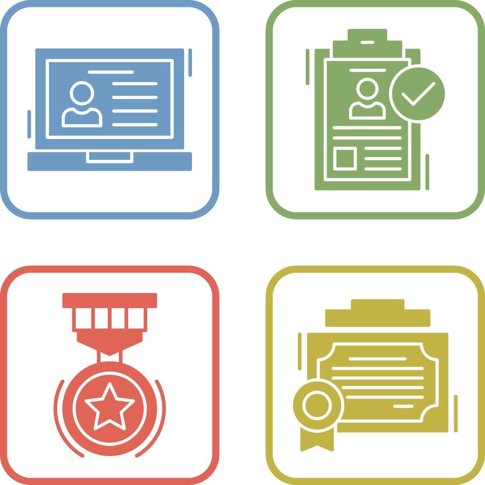 Laptop and Hire Icon vector