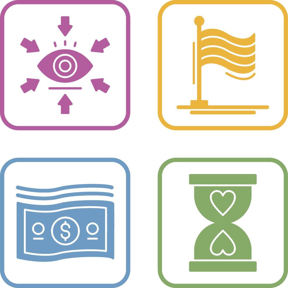 Visualization and Flag Icon vector