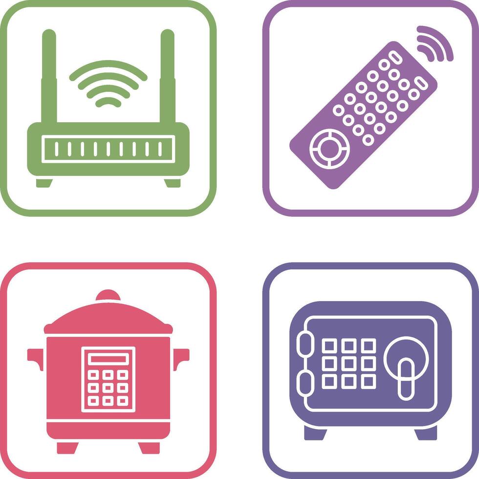 Remote and Antina Icon vector
