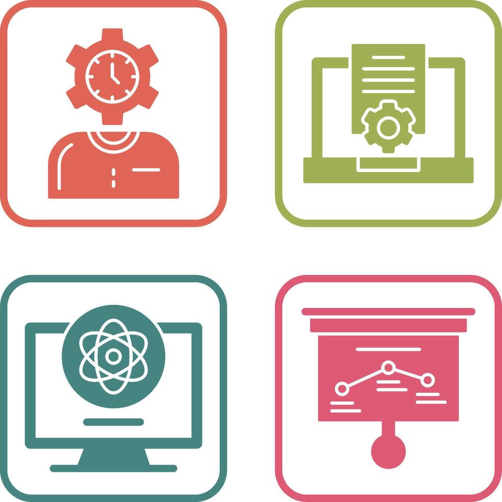 Time and Research Icon vector