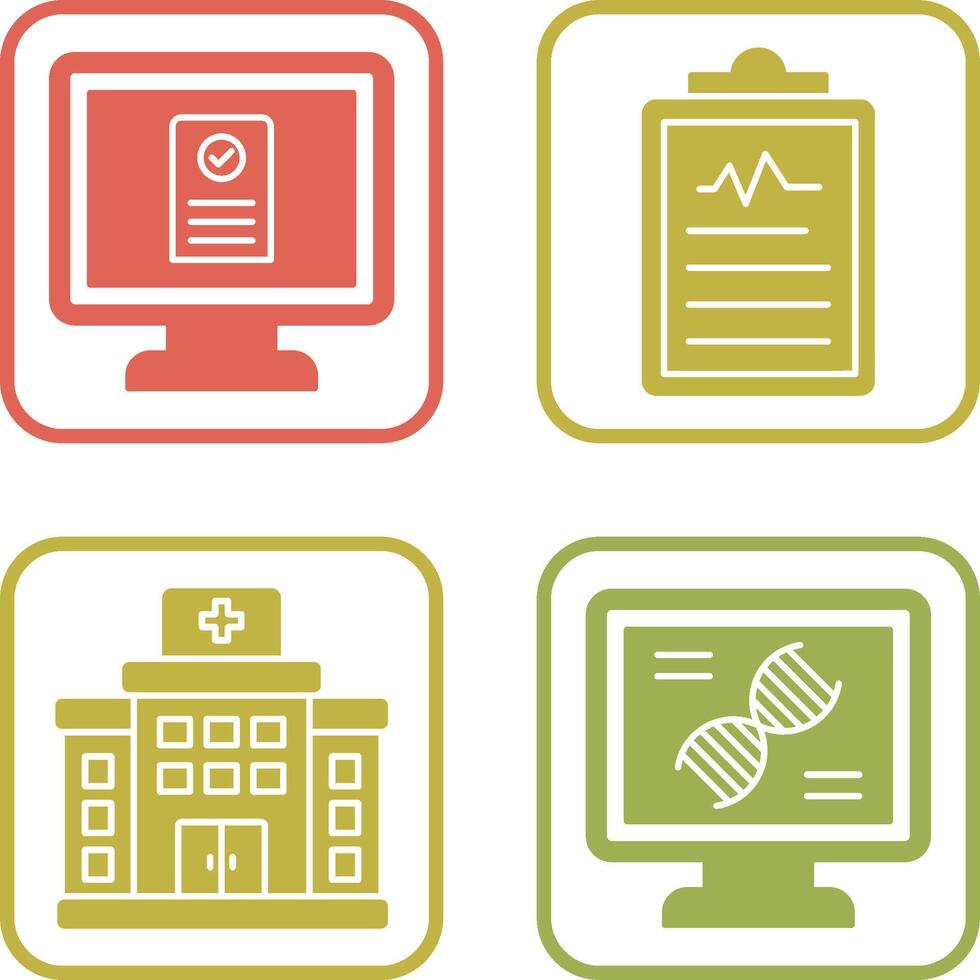 Online appointment and Clipboard Icon vector