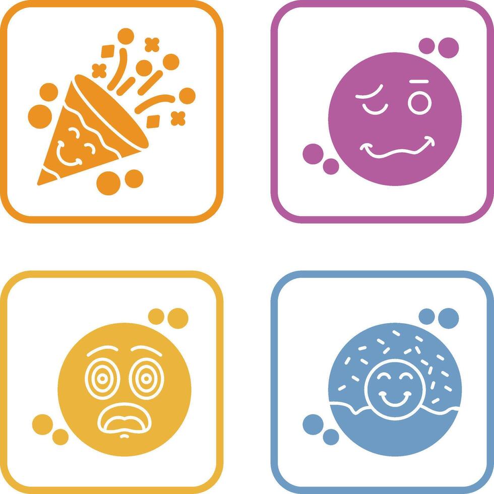 Drunk and Poppers Icon vector
