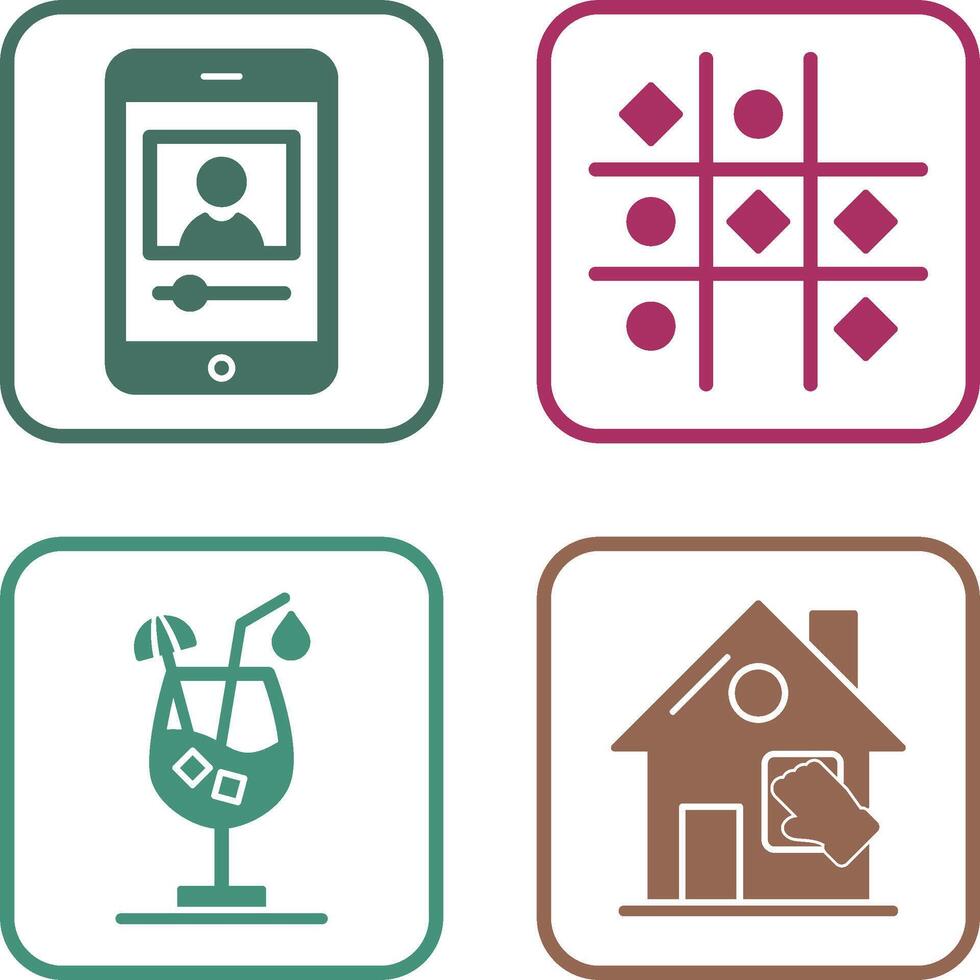 log and Tic Tac Toe Icon vector