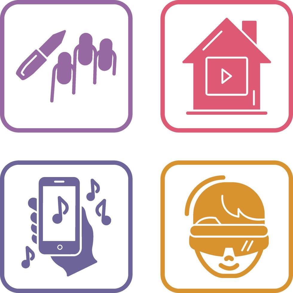 Manicure and Icon vector