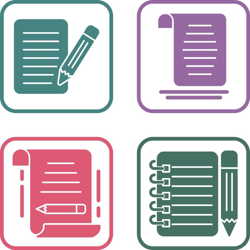 checklist and document Icon vector