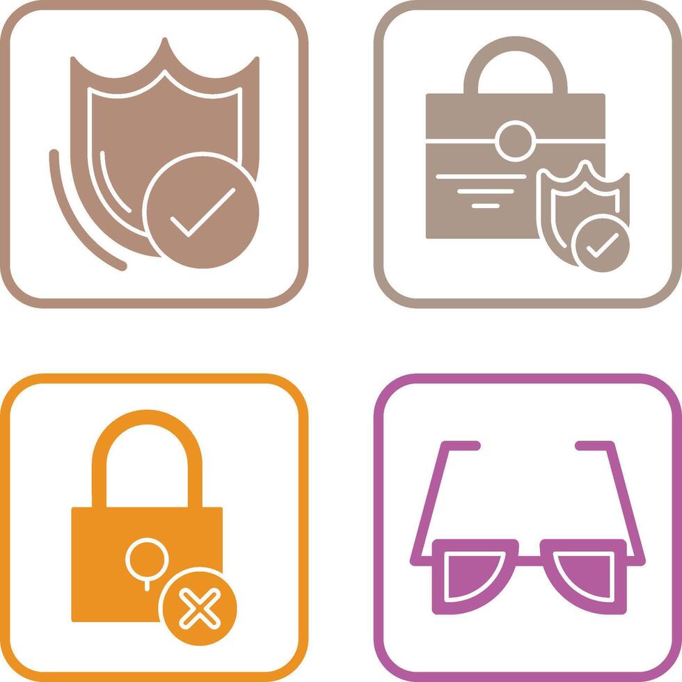 Shield and care Icon vector