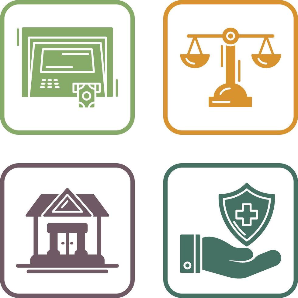ATM and Balance Icon vector