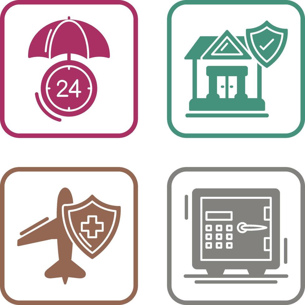 Protection and House Icon vector