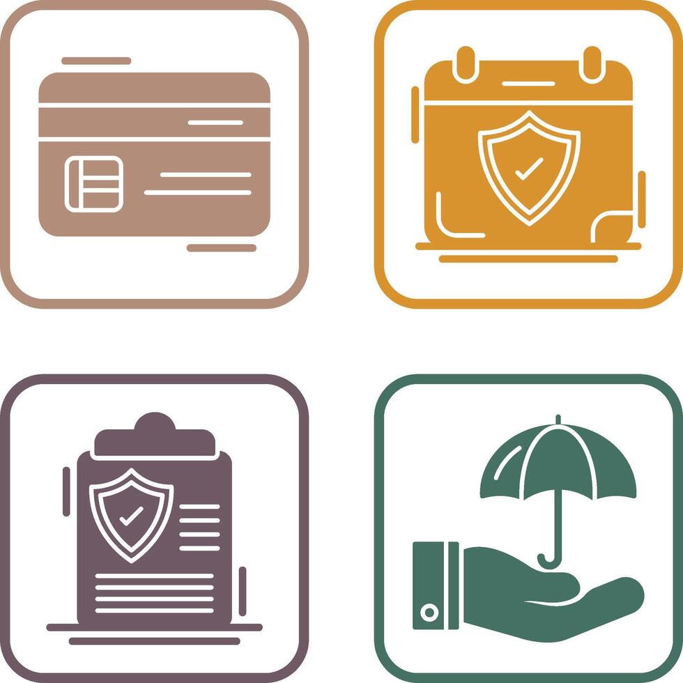 Credit Card and Period Time Icon vector