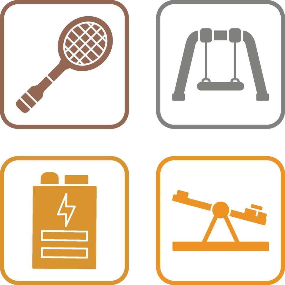 Racket and Swing Icon vector