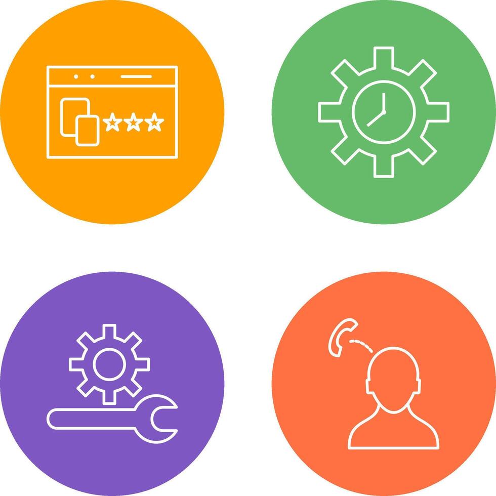 Website Promotion and Time Optimization Icon vector
