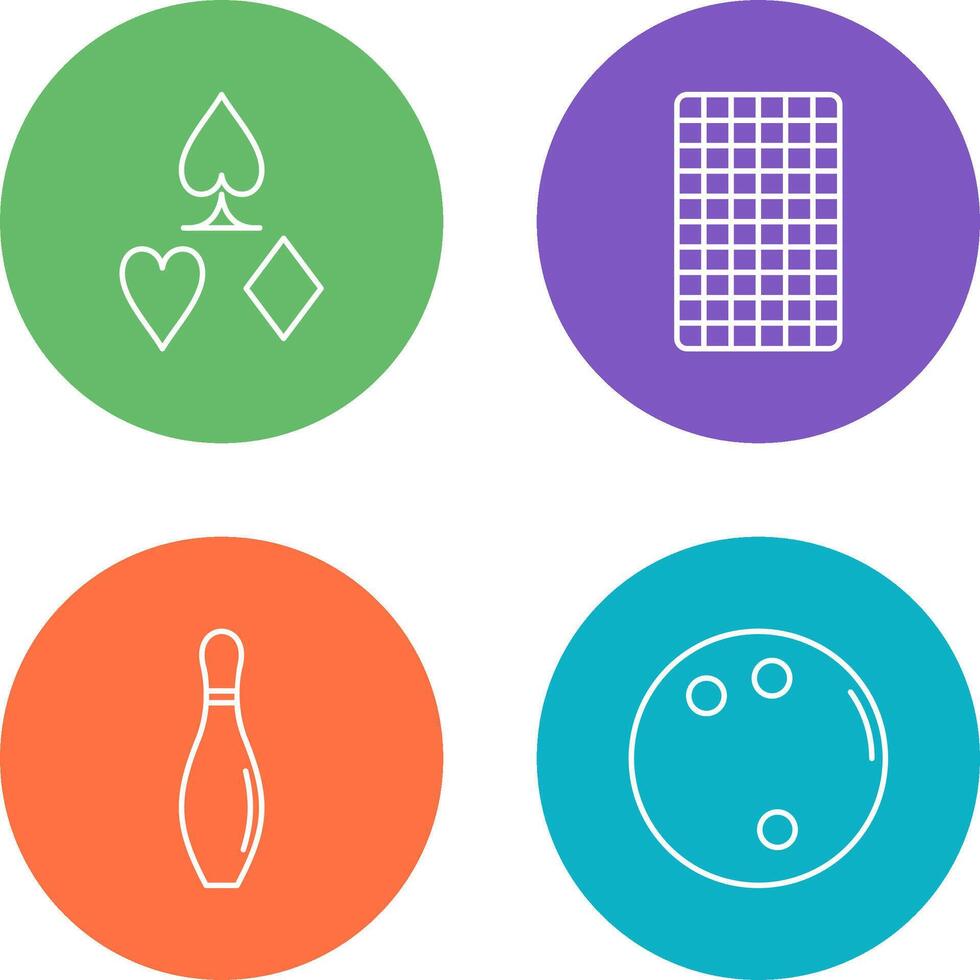 card suits and card backward Icon vector