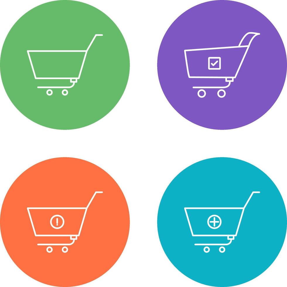 empty cart and confirm order Icon vector