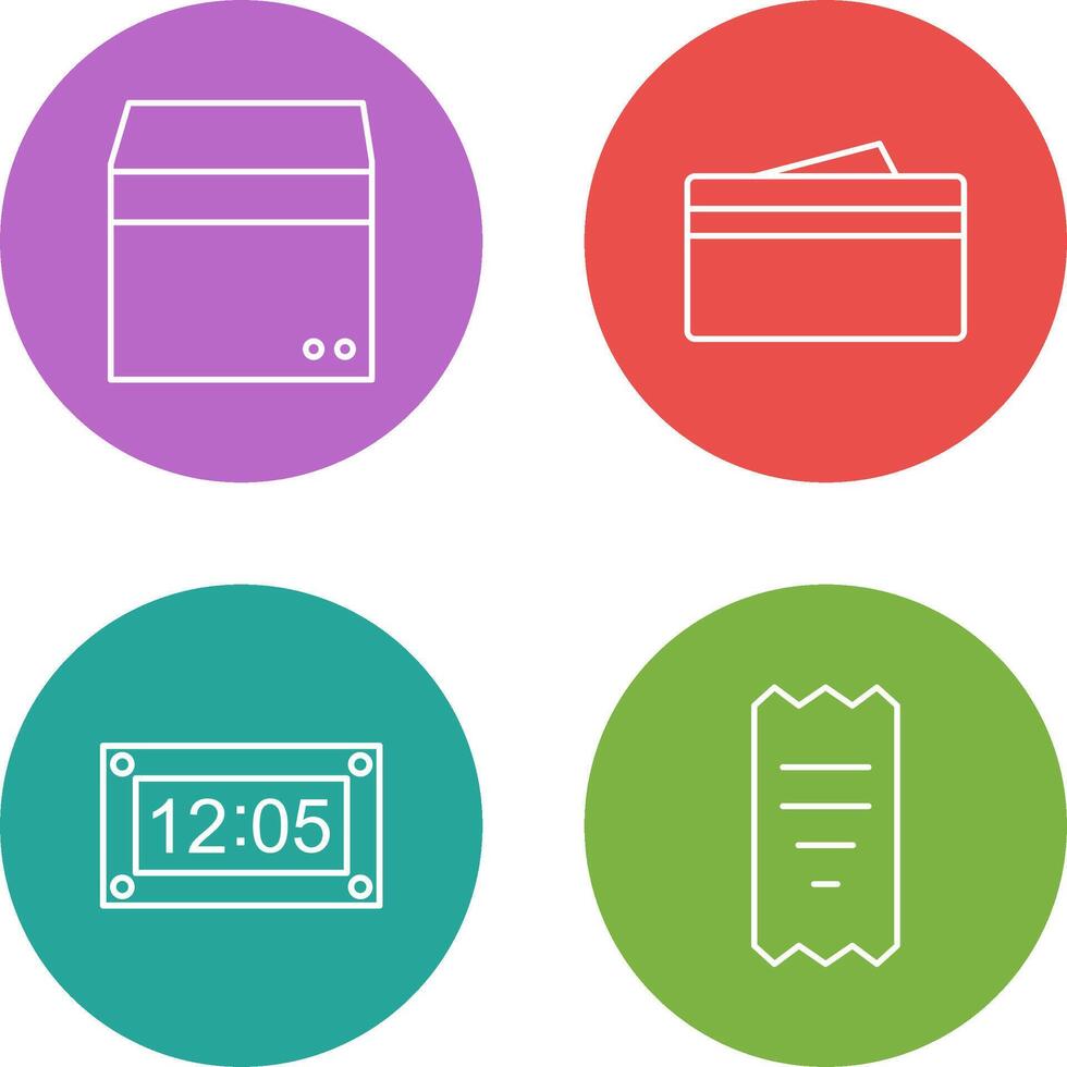 box and wallet Icon vector