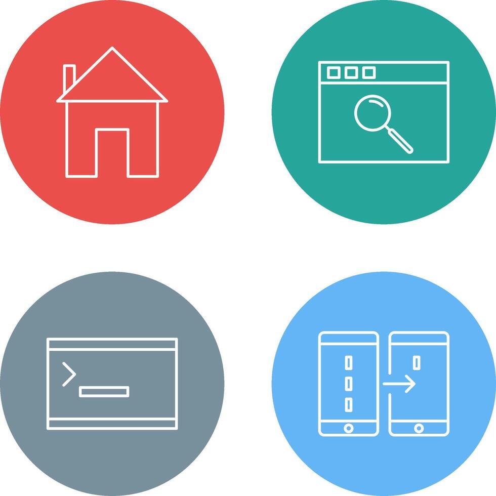 homepage and browser Icon vector