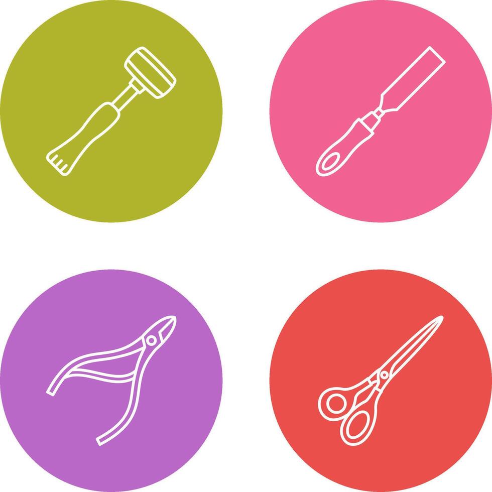 Sledgehmmer and Chisel Icon vector