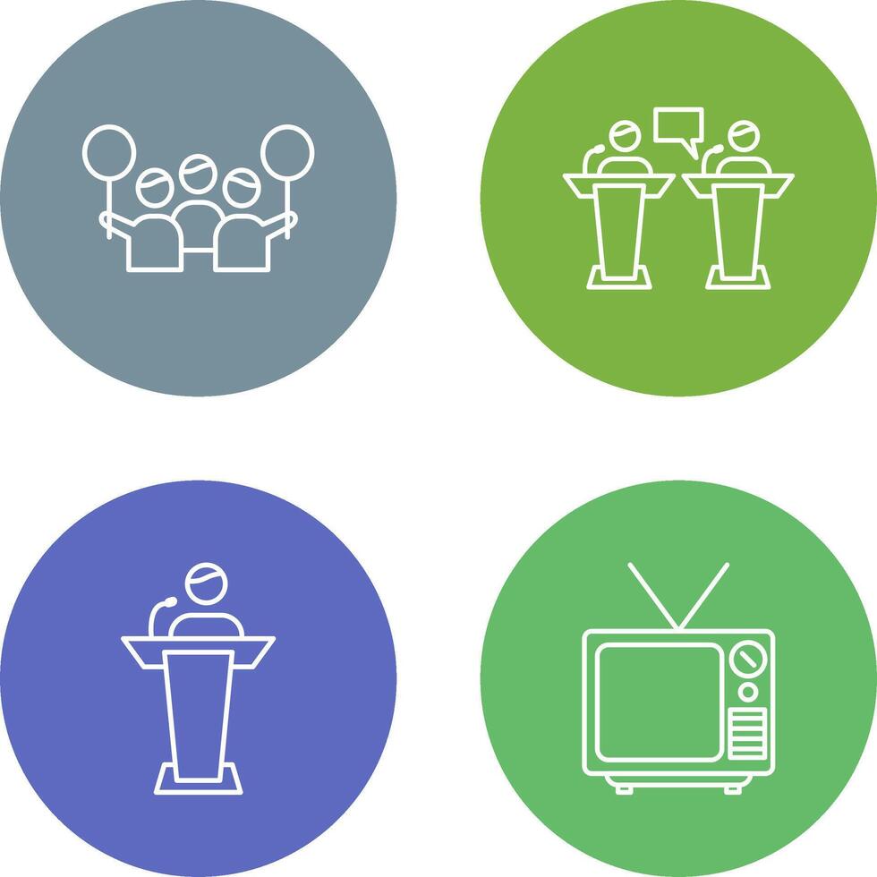 Protest and Debate Icon vector