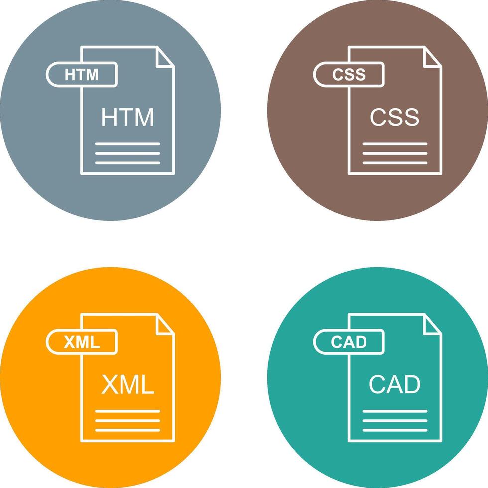 HTM and CSS Icon vector