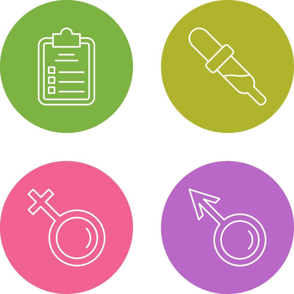 Diagnosis and Dropper Icon vector