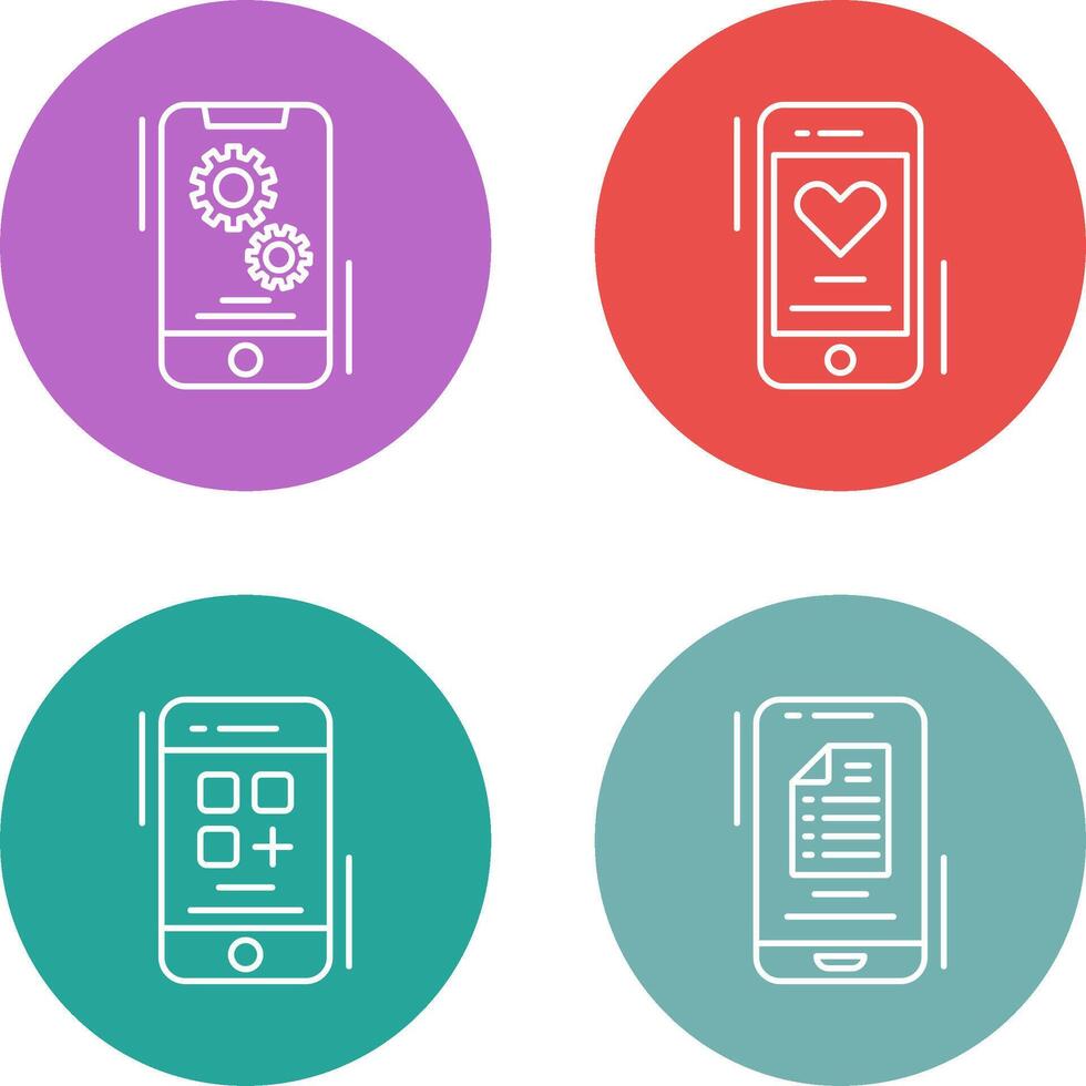 Setting and Favourite Icon vector