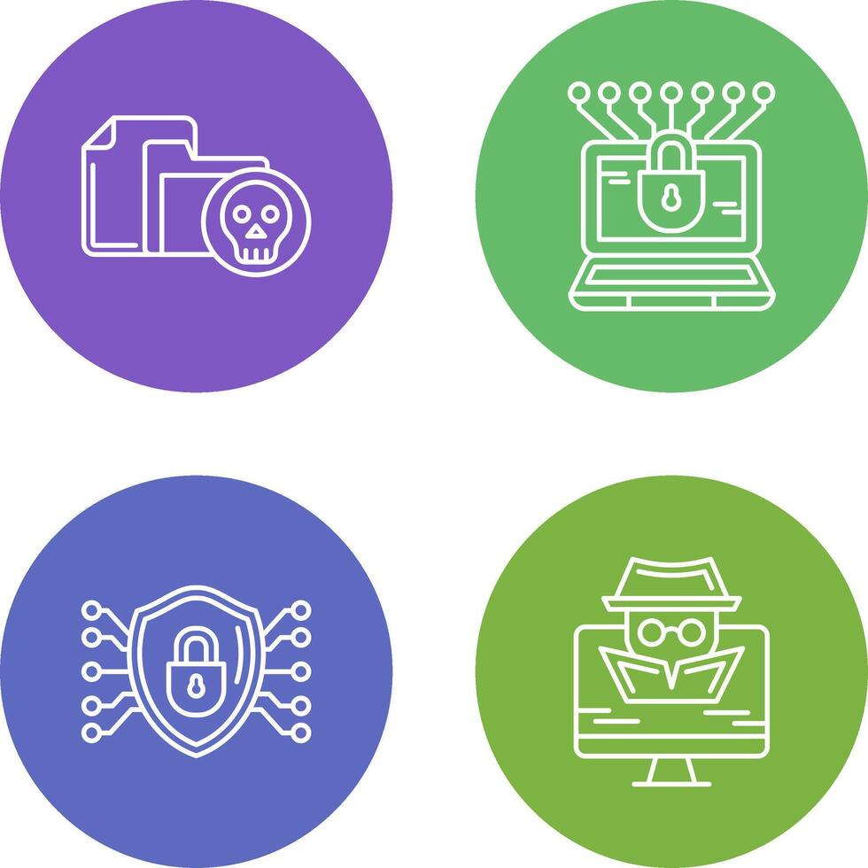 Infected File and Money Hacking Icon vector
