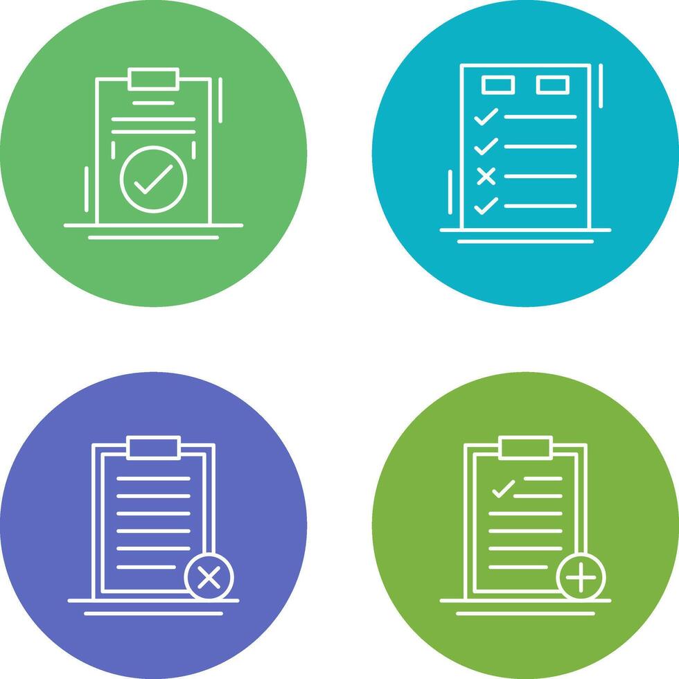 Today to Done Check List and Checkmark Icon vector