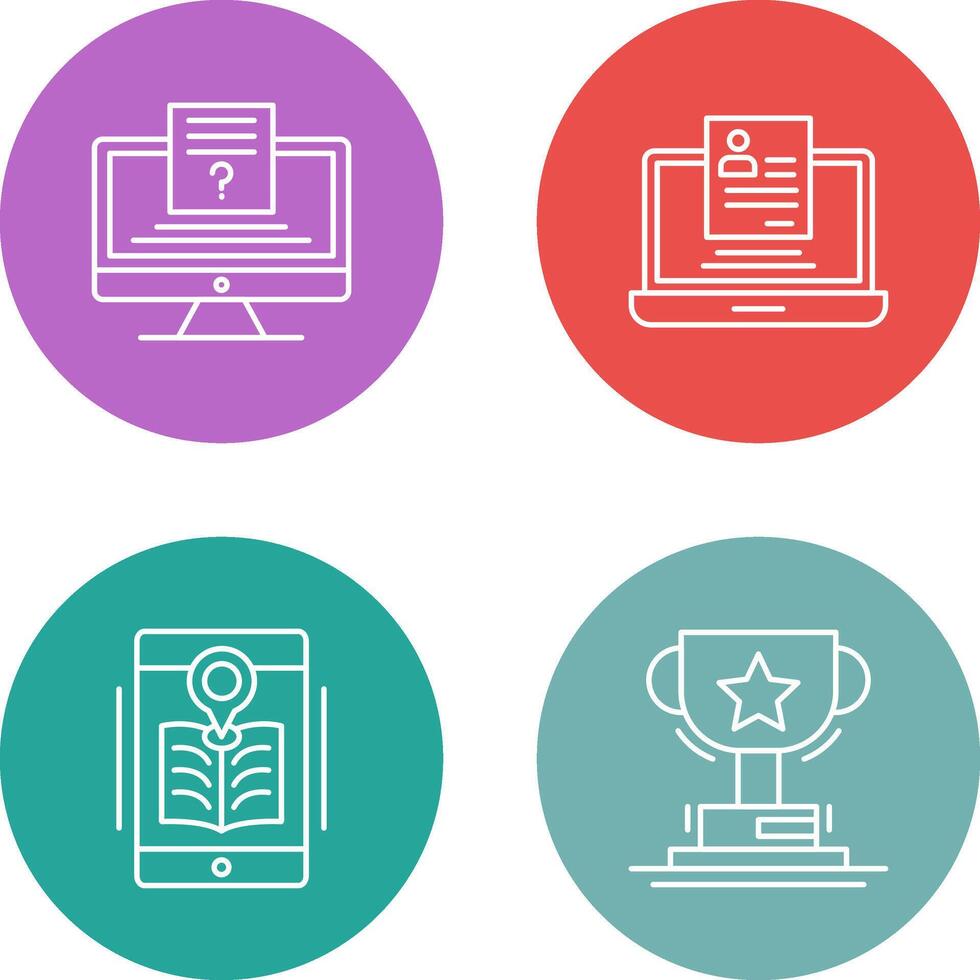 Quiz and Registration Icon vector