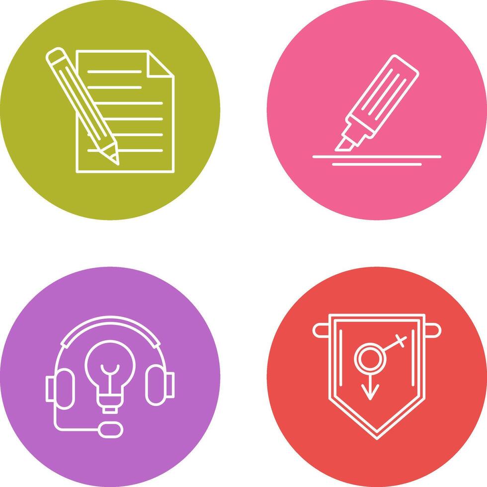 Pencil and MarkerSnack and Money Icon vector