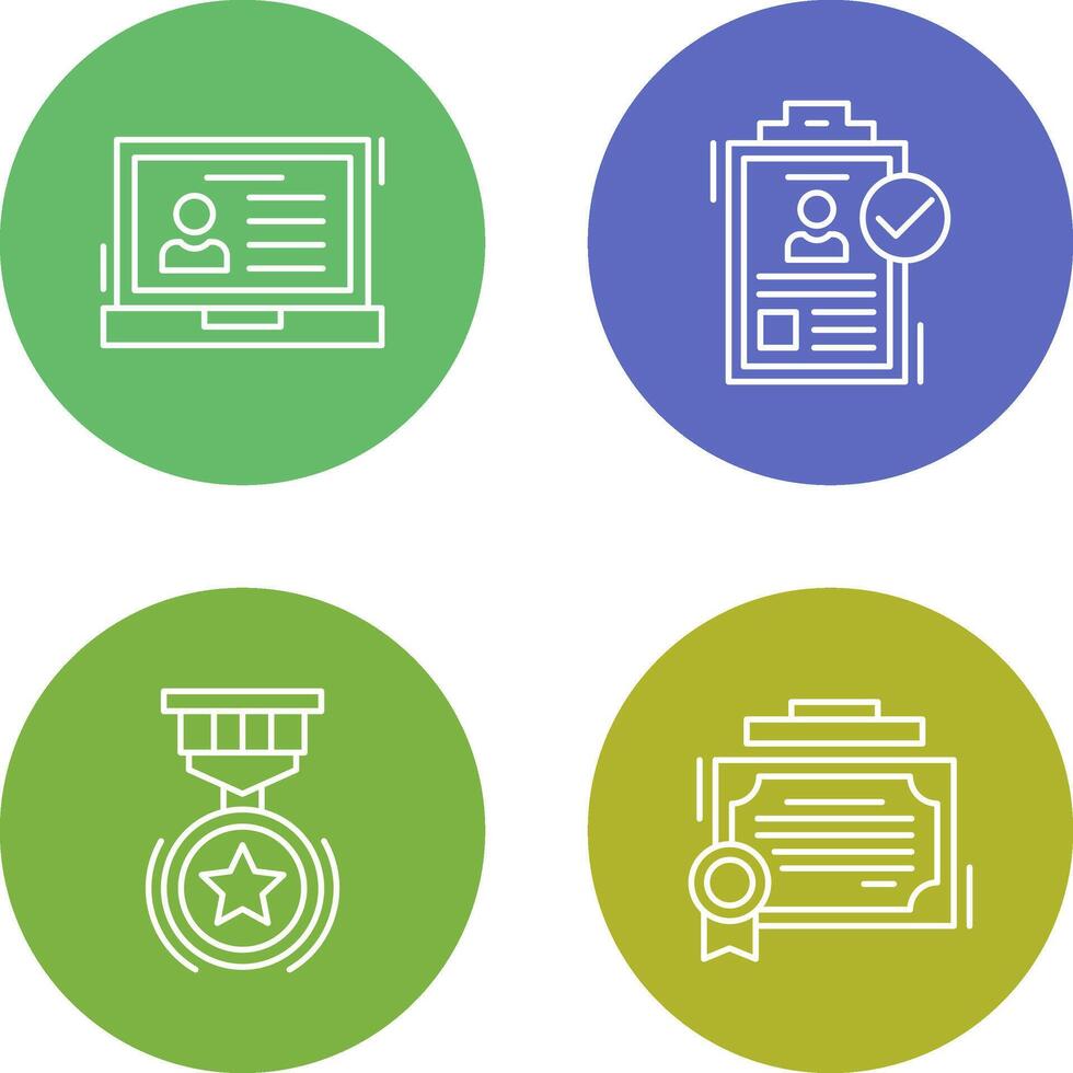 Laptop and Hire Icon vector