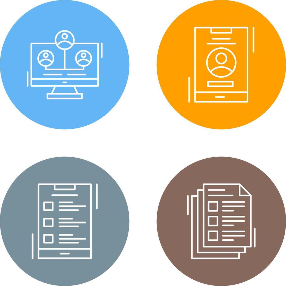 Newtwork and Account Icon vector