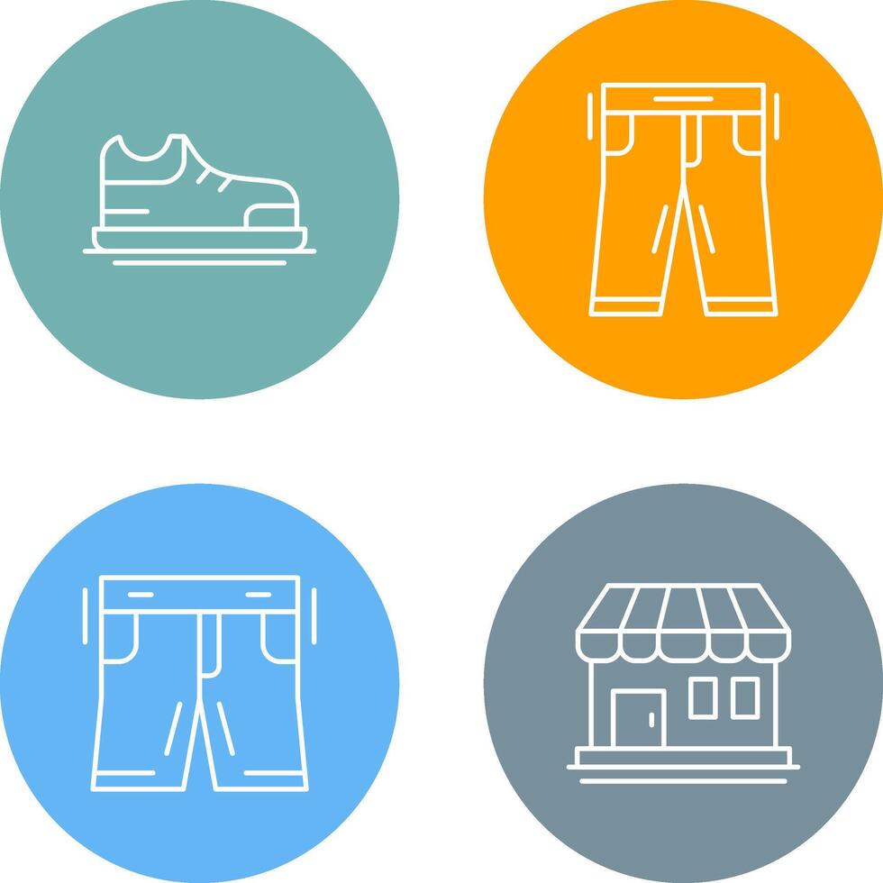 Shoes and Pants Icon vector