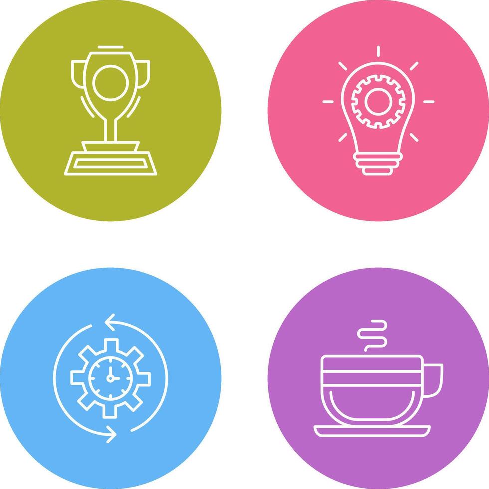 Trophy and Innoation Icon vector