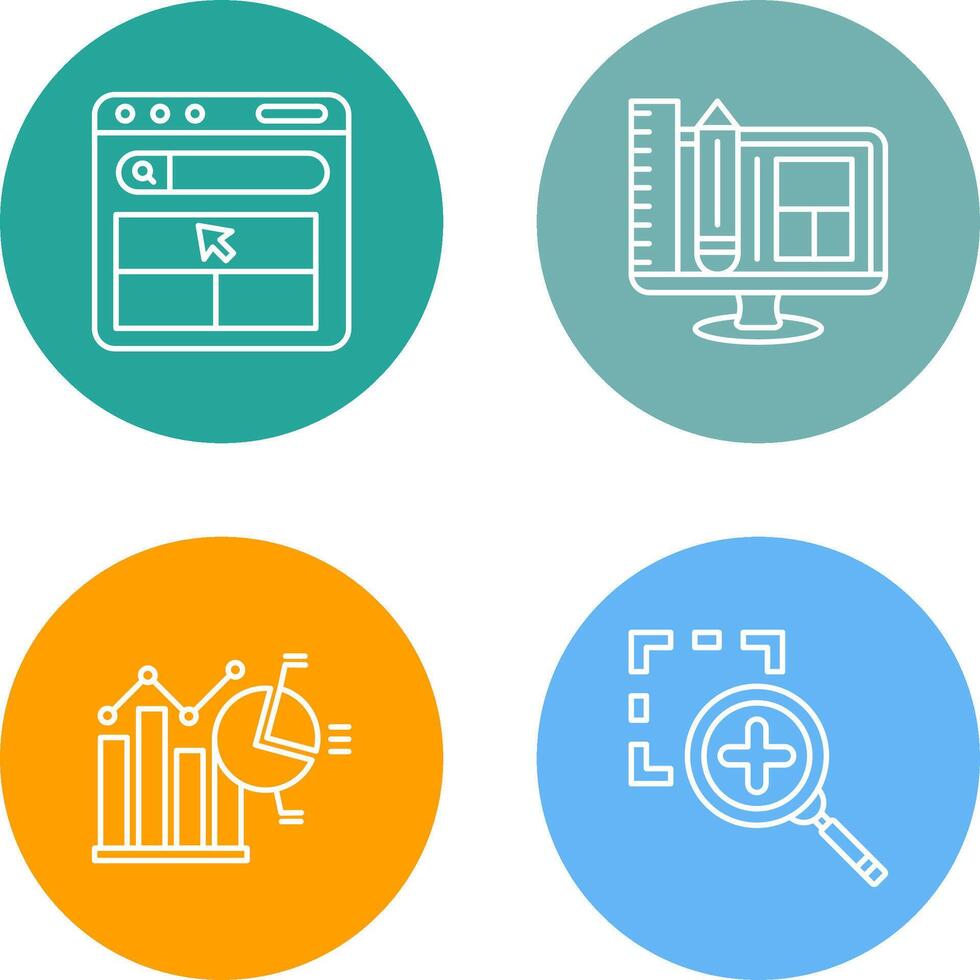 Website and Web Design Icon vector