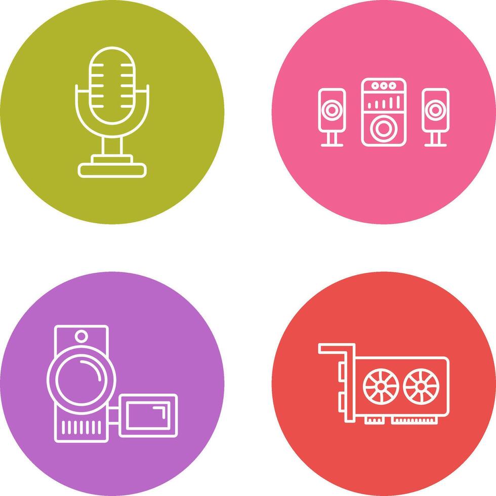 Microphone and Sound System Icon vector