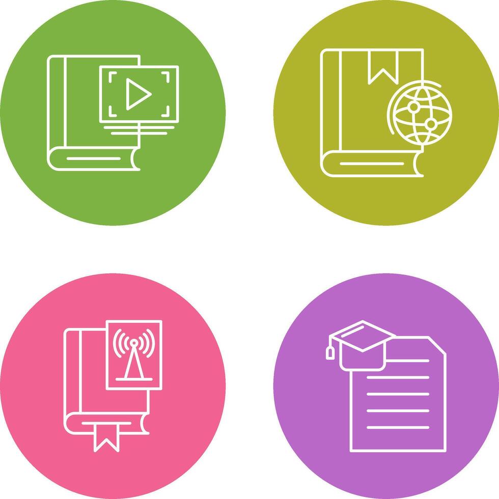 Recorder and Globel Icon vector