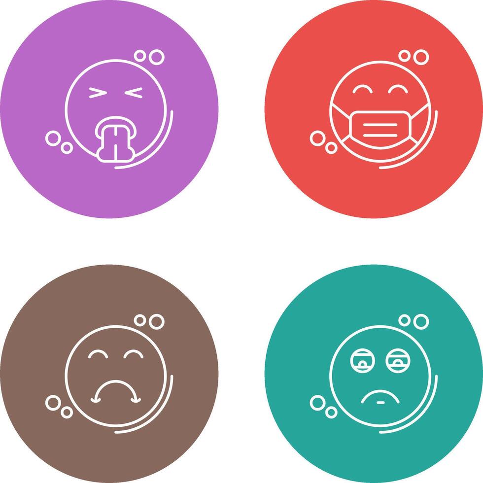 Vomit and Mask Icon vector
